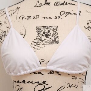 Free People Sammi Triangle Bra White/Blanc M-L/ M-G NWT 🙌🏻✨⏰💭🤝⌛️